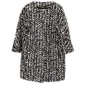 💚💚🌼NWOT TALBOTS Lightweight Coat Geometric Print